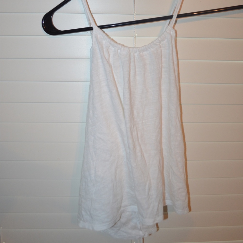 Hollister White Cropped Tank